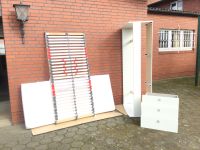Gutes Weißes Bett mit Staufächer für 120€ Niedersachsen - Lastrup Vorschau