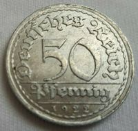 50 Pfennig 1922 Deutsches Reich alte Münze Dresden - Loschwitz Vorschau