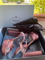 Prada Sandalen Rosa Glitzer ✨ Neu! Gr. 40 Bayern - Unterhaching Vorschau