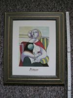 Lesende Pablo Picasso La Lecture Kunstdruck unter Glas ~40x34cm Rheinland-Pfalz - Nastätten Vorschau