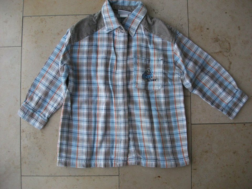 3 Hemden (Flanell, Jeans-Cord, Landhausstil), Größe 110/116 in Krefeld