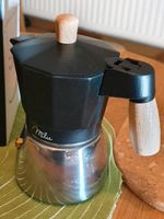 Kleiner Espressomaker von Milu für 3 Tassen, schwarz /Edelstahl, Mecklenburg-Vorpommern - Boizenburg/Elbe Vorschau