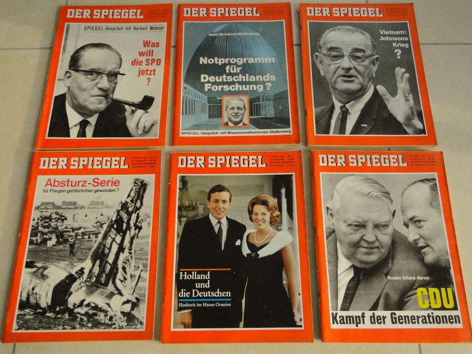 DER SPIEGEL 1955 bis 1963 1965 bis 1967, bei 10 Heften 5 € / Heft in Coesfeld