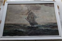 Ölgemälde Gemälde Schiff Seeadler, sign. Gebert Altona - Hamburg Ottensen Vorschau