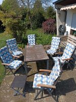 Gartenmöbel Set 6 Stühle mit Tisch und Auflagen + Box Nordrhein-Westfalen - Gütersloh Vorschau