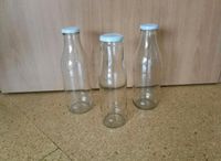 3× Glasflasche Milchflasche 1 L & 0,75 L Flasche mit Deckel Nordrhein-Westfalen - Minden Vorschau
