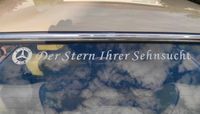 Mercedes Benz Werbung 1930 Aufkleber "Der Stern Ihrer Sehnsucht" Niedersachsen - Dielmissen Vorschau