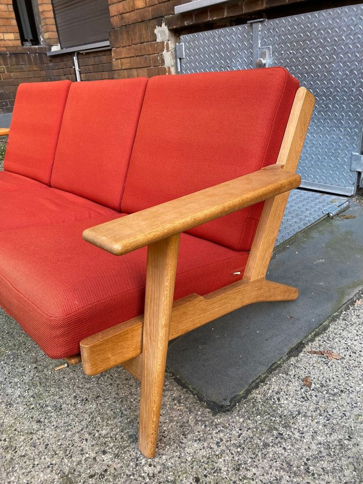 ◤ Hans Wegner GE290 Eiche *freie Stoffwahl* danish Design designklassiker mid Century Teak Sofa Dreisitzer Couch 60er Retro getame Retro Vintage in Berlin