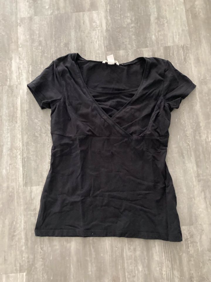 Still T-Shirt H&M Damen Größe Schwarz und weiß in Oberpleichfeld