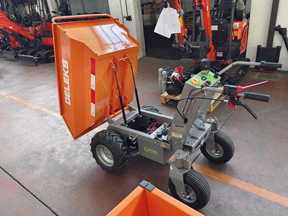 Elektrische Motorschubkarre Minidumper Kippmulde DELEKS® XE-500e in Pfaffenhofen a. d. Glonn