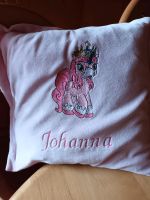 Kuschelkissen mit Einhorn u.Name Johanna mit Kuschelteddy Niedersachsen - Wiefelstede Vorschau