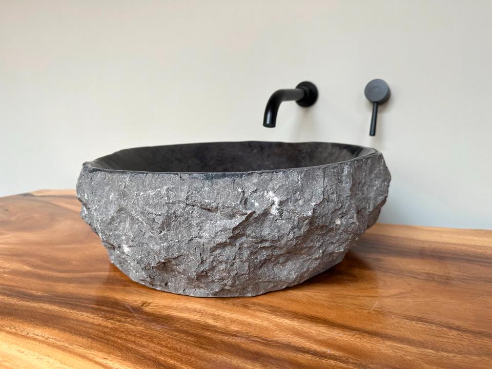 Naturstein Marmor Waschbecken Aufsatzwaschbecken 48x47 cm in Chemnitz