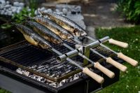 Steckerlfisch Grill Fischhalter Kugelgrill Fisch Spießgrillen✔️ Bayern - Gebenbach Vorschau