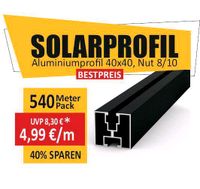 PV Montageschiene, Solarprofil 40x40, schwarz eloxiert, günstig Innenstadt - Köln Altstadt Vorschau