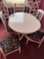 Tisch weiß oval mit 6 Stühlen Bayern - Gefrees Vorschau