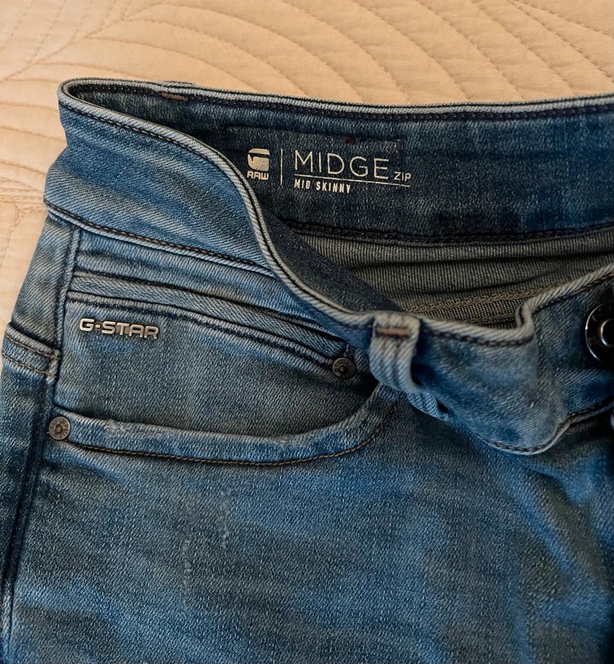 G-STAR GSTAR RAW MIDGE Zip MID SKINNY Jeans WMN W30 / L28 in Ginsheim-Gustavsburg