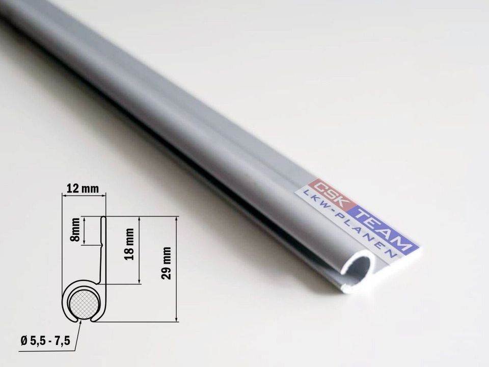 Kederschiene Alu Eloxiert Zeltkederschiene Kederleiste 1 - 3 m in  Nordrhein-Westfalen - Mönchengladbach
