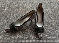 Damen Schuhe Gabor Leder Pumps Stiletto 40 NEU schwarz grau Bayern - Fürstenfeldbruck Vorschau