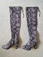 Overknee Damenstiefel Schlangenmuster Sachsen-Anhalt - Magdeburg Vorschau