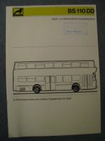 Büssing Original Typenblatt Doppeldeck-Trambus  110 DD von 1970 Niedersachsen - Braunschweig Vorschau