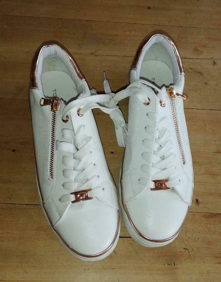 1 Paar "Tom Tailor"-Damen Sneaker weiß-roségold, neuwertig in Bayern -  Rosenheim | eBay Kleinanzeigen ist jetzt Kleinanzeigen