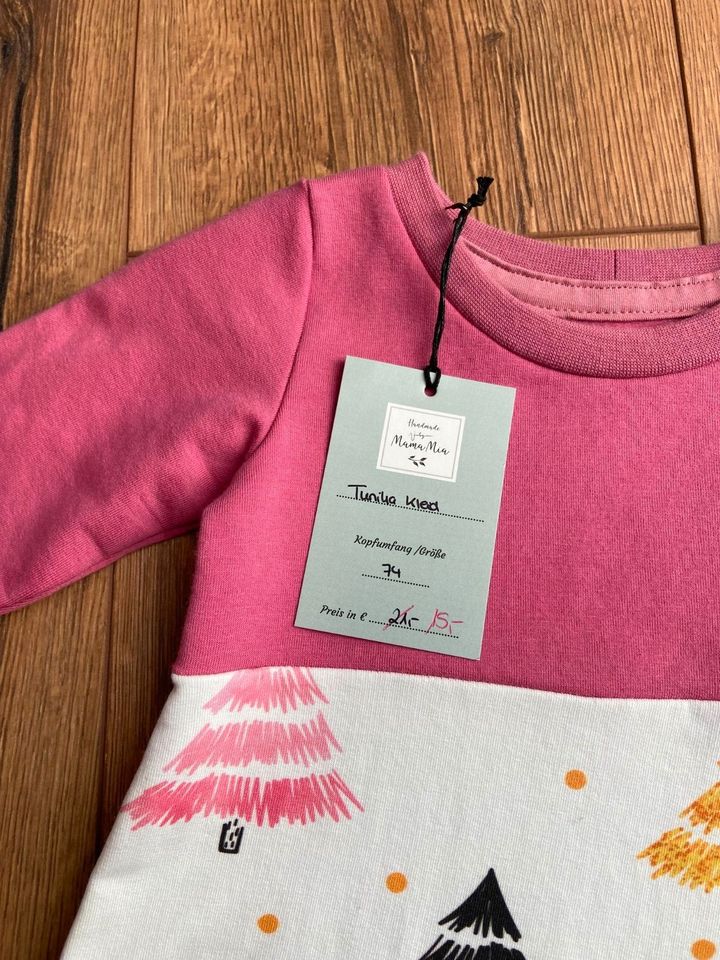 Weihnachts Tunika / Kleid Pink / Tannenbäume Gr. 74 NEU €15*,- in Hamburg