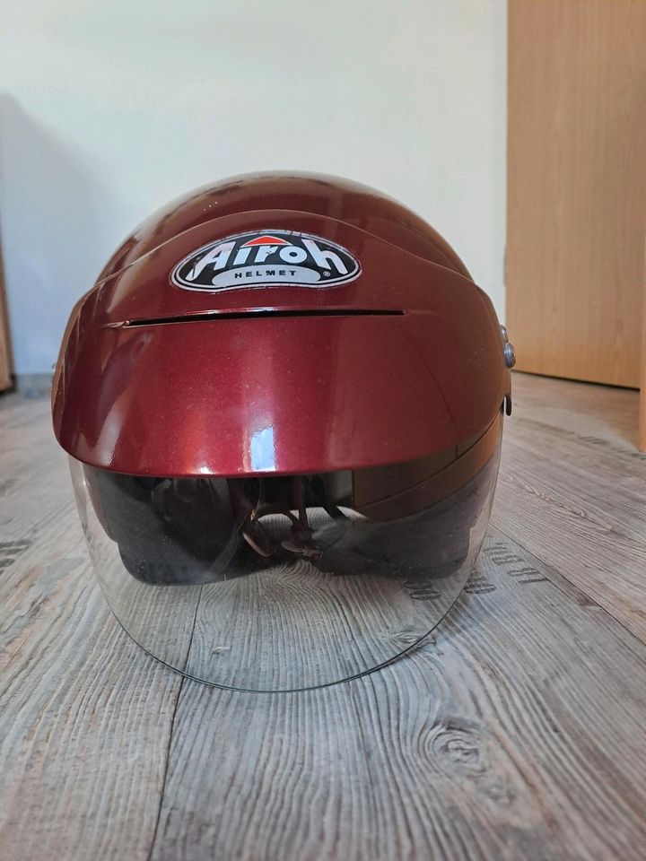 Airoh Motorradhelm / Rollerhelm Rot in Größe L in Laage