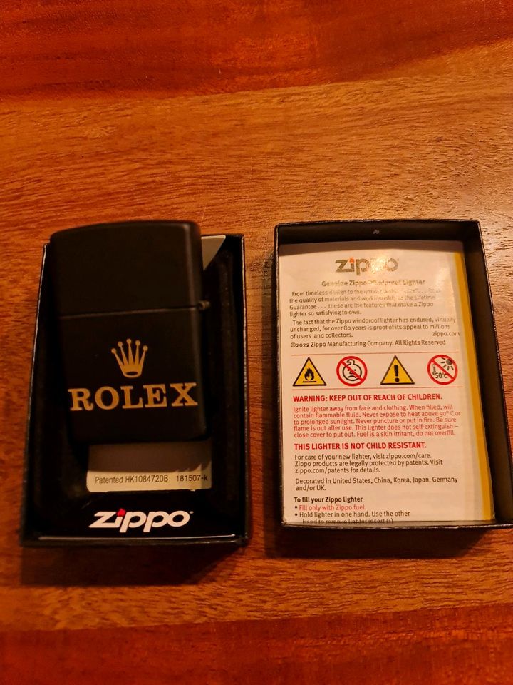 Zippo Rolex, Uhr, Neu und ungezündet in Wachenheim an der Weinstraße