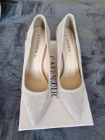 CAFèNoir Pumps, Velours-Echtleder, Gr. 39, Farbe: Taupe Thüringen - Erfurt Vorschau