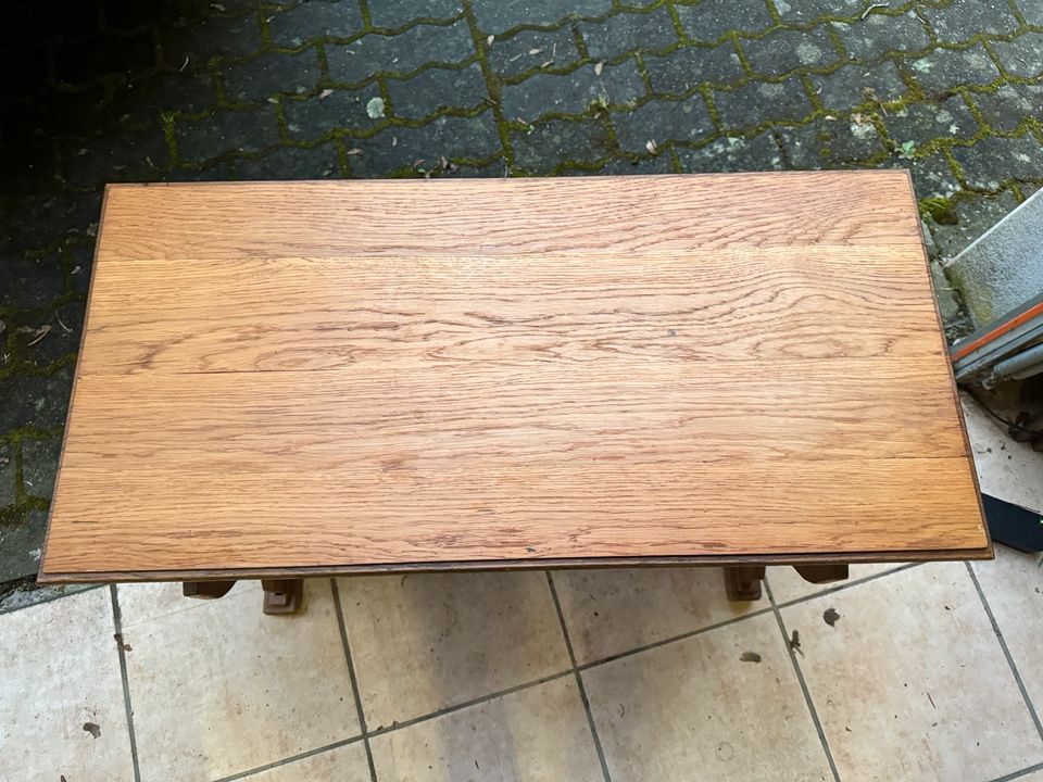Vintage Couch-Tisch, Holz 80x38x53 in Andernach