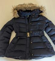 Daunenjacke m.Kapuze Hallhuber dunkelblau Entendaune Gr. 40 Bremen - Oberneuland Vorschau
