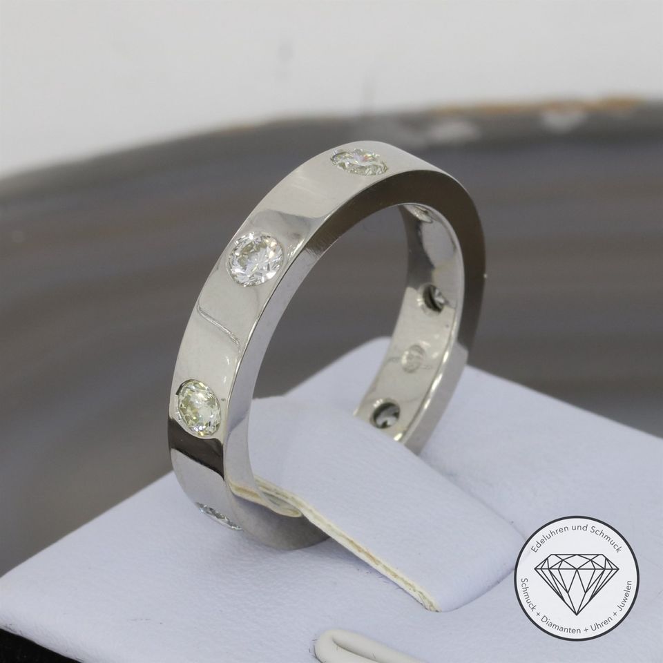 M*202736 Wert 4950,- Brillant 0,80 ct Design Ring 950 Platin XXYY in Essen