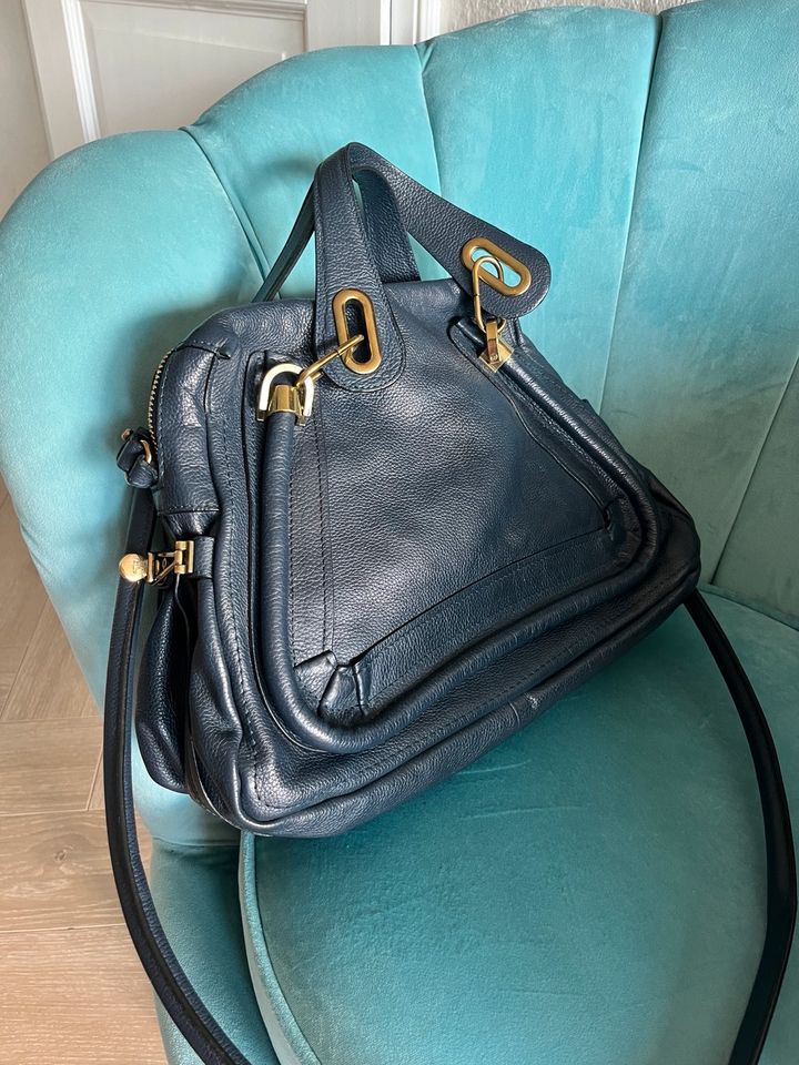 CHLOÉ Paraty Dunkelblau Navy Bag Tasche *neuwertig in Landau in der Pfalz