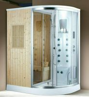 XXL Luxus LED Dampfdusche + finnische Sauna Kombi 170 x 100cm Tro Bayern - Hofkirchen Vorschau