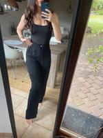 Zara Hose Cargohose weites Bein Taschen schwarz S 36 Saarland - Schiffweiler Vorschau
