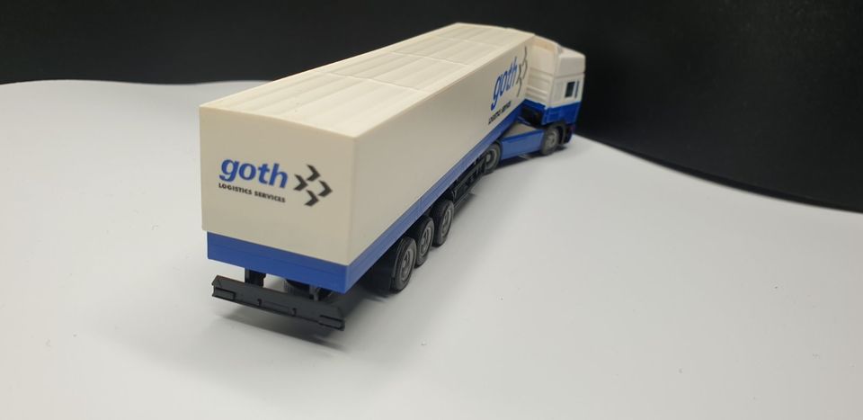 RAR!!! Herpa 1:87 MAN F2000 HD Sattelzug Goth Logistics Services in Untersiegenbühl