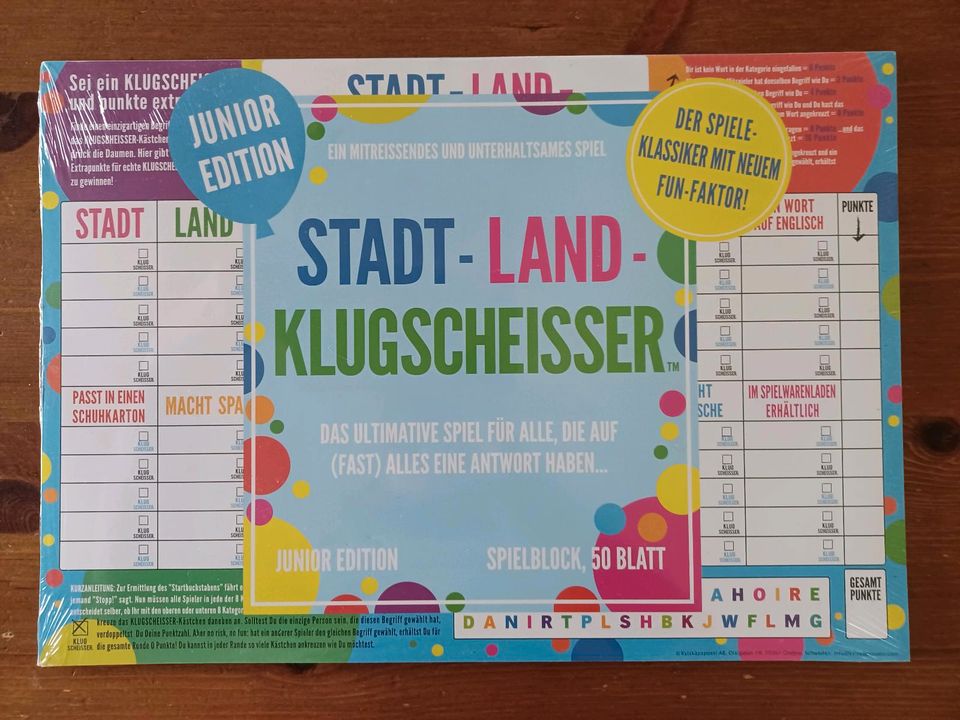 NEU Stadt Land Klugscheisser Junior Edition in Sulzberg