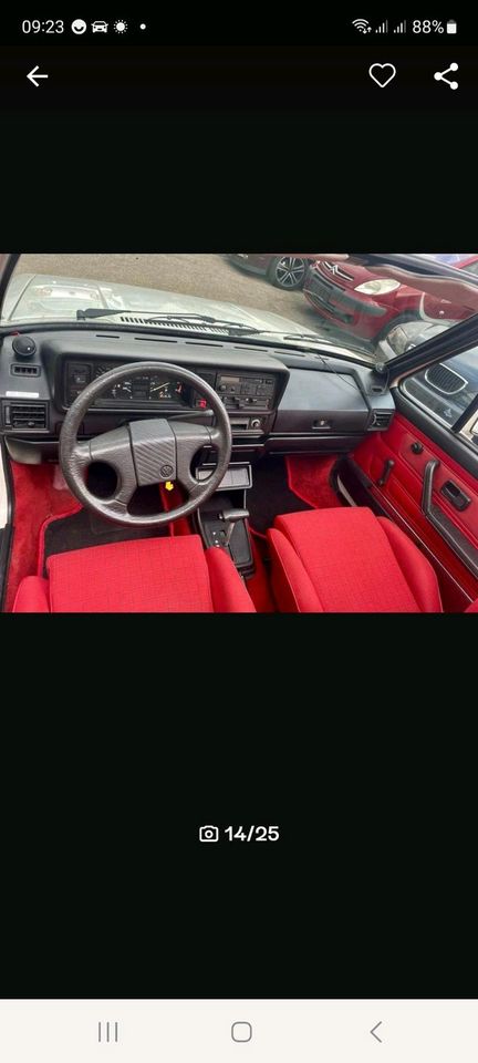 Golf 1 Teppich rot, Cabrio in Chemnitz