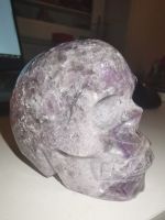 Totenschädel Skull Schädel Mineralien Amethyst 413g Heilsteine Bayern - Creußen Vorschau