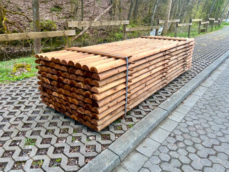 Halbriegel Halbhölzer Pferdezaun Querriegel - 8 x 300 cm - KDI in Lennestadt