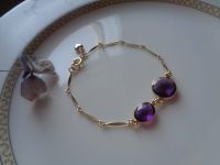 Gold Armband, Gold Filled, mit Amethyst Sachsen-Anhalt - Wittenberg Vorschau