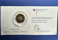 20 Euro Goldmünze Deutscher Wald Katanie 2014 Niedersachsen - Wardenburg Vorschau