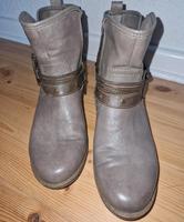 Mustang Stiefeletten Gr.41 taupe Brandenburg - Wustermark Vorschau