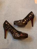 Buffalo High Heels Pumps / 37 schwarz Pailletten Hessen - Wiesbaden Vorschau