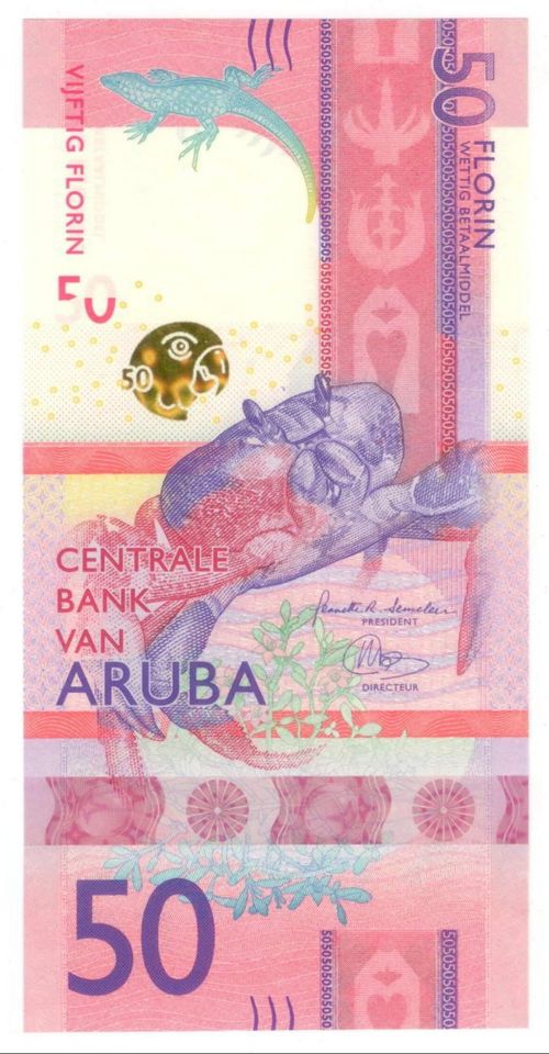 Aruba, 50 Florin, P.23 , 2019, UNC in Mühlacker