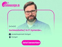 Sachbearbeiter/-in IT-Systembetreuung Stuttgart - Stuttgart-Mitte Vorschau