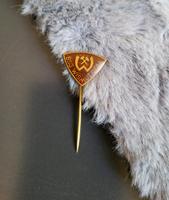 Anstecknadel DDR Oberliga - BSG Wismut Gera Hessen - Echzell  Vorschau
