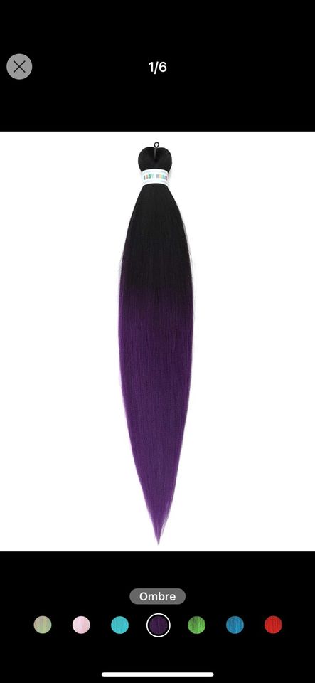 Synthetic Hair/ Ombre Long Straight Synthetic Hair Braid/ in Hamburg