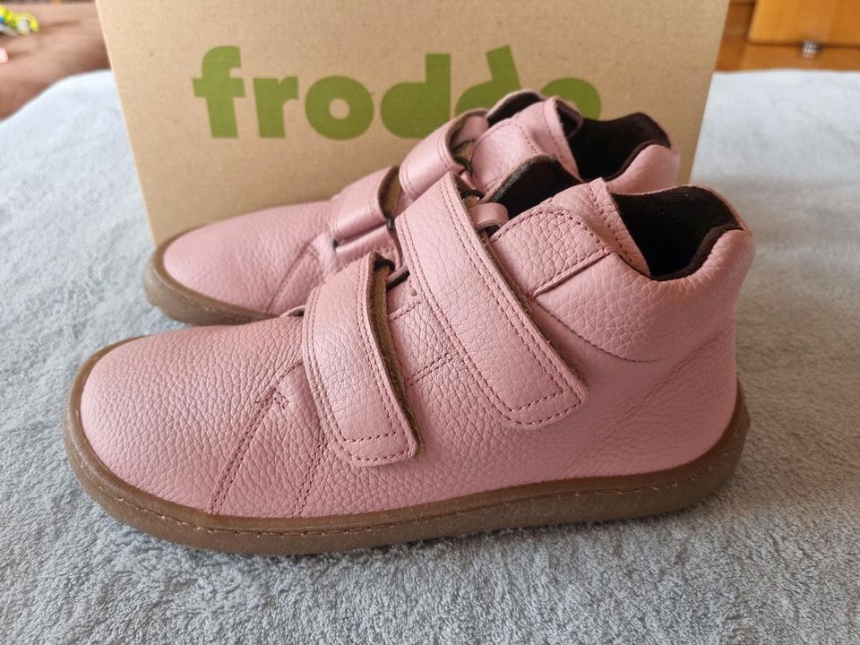 ❗️NEU Froddo Schuhe 34 Übergang Leder Barfußschuhe rosa in Ahnatal