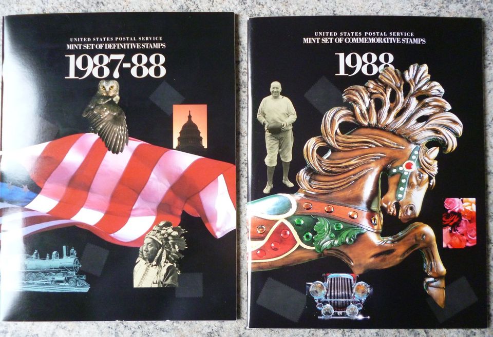 USA Briefmarken-Bücher 1987/1988 und 1988 Marken postfrisch in Frankfurt am Main
